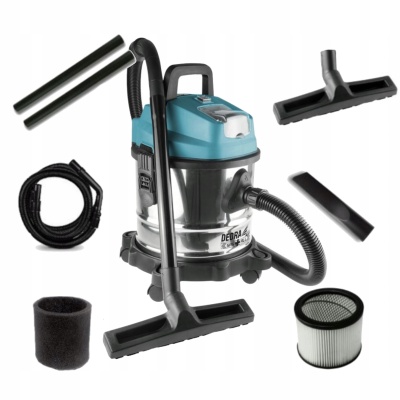 Aspirador sem escovas a bateria 18V,  15l,  húmido e seco S/Bateria/Carregador DED7175