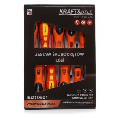 CONJUNTO CHAVES DE FENDAS 10 ELEMENTOS KD10901