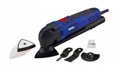 Multiferramenta 300W, 15000-22000 oscilações/min, acessórios, maleta, DED7945