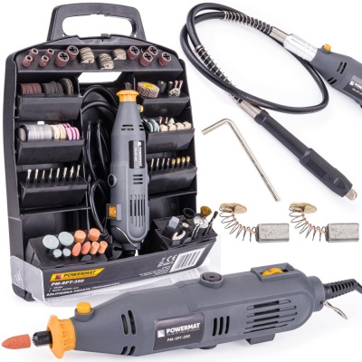 Mini esmerilhadeira reta (mandril) com mangueira flexível PM-SPT-350