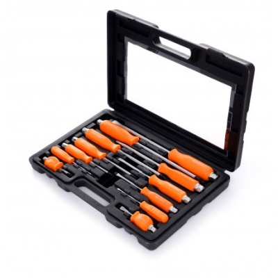 Chaves de fenda compactas 12 unid. no caso K10946