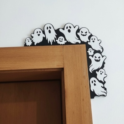 Halloween - Cantos decorativos para portas - fantasmas  (Sem resina)