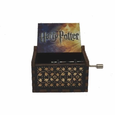 Caixa de Música de madeira - Harry Potter