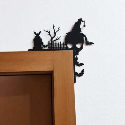 Halloween - Cantos decorativos para portas (Sem resina)