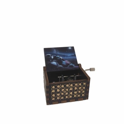 Caixa de Música de madeira - Nightmare Before Christmas