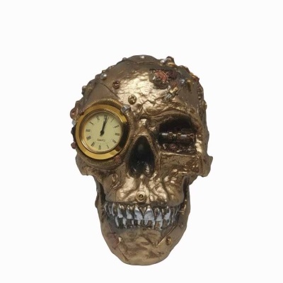 Caveira com relógio