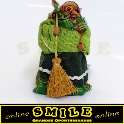 Bruxinha Miniatura Verde