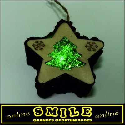 Estrela  de Natal  decorativa com Led