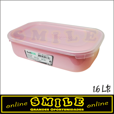 Caixa para Alimentos Rosa- 1.6Lts - Bayonne MM