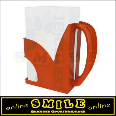 Suporte plástico laranja para pacote de Leite/Sumo 1Lt