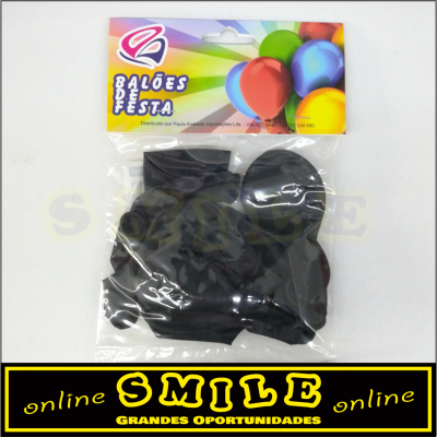 Balões Lisos Negros