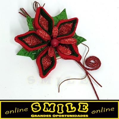 Flor de Natal vermelha pequena