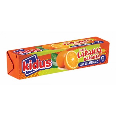 Caramelos com sabor a laranja 45grs