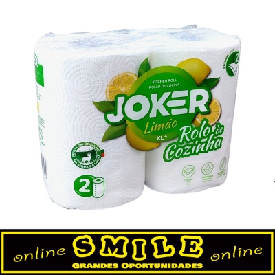 Rolos de papel absorvente de Cozinha Joker XL+ Aroma a Limão Pack de 2 Rolos