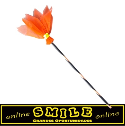 Vassoura de bruxa em tule, 90cm Halloween