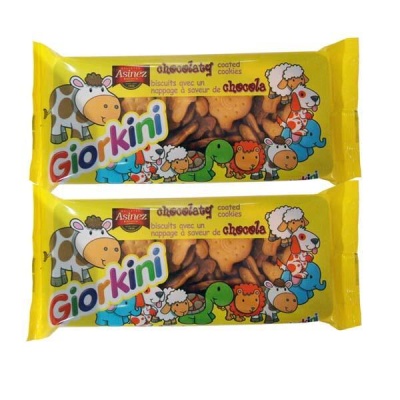Mini bolachas cobertas de chocolate 180gr