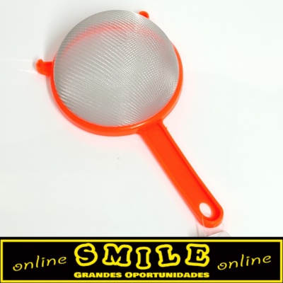 Coador / Passador plástico c/ rede Metálica Laranja