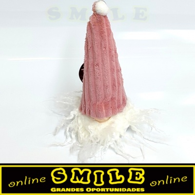 Boneco de Natal c/ Barbas Rosa Velho