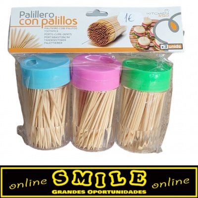 Paliteiros com palitos x3