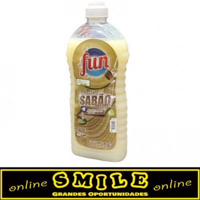 Detergente Líquido para Lavagem de Roupa Fun  Sabão Natural 1,6l