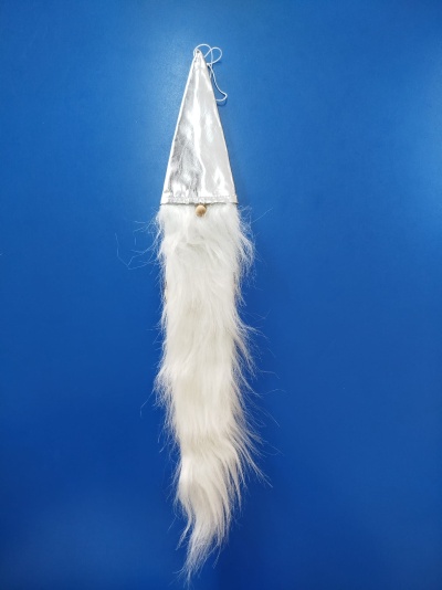 Pai Natal chapéu prateado (43cm)