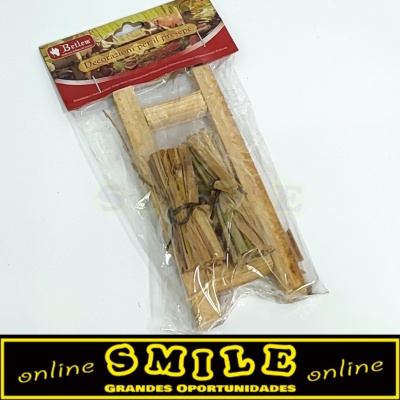 Escada decorativa de Natal em Madeira