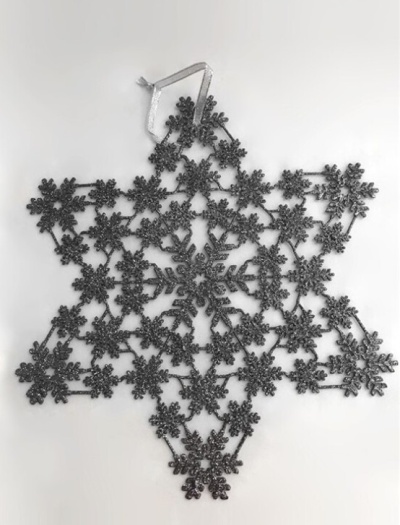 Estrela prateada (32cm)