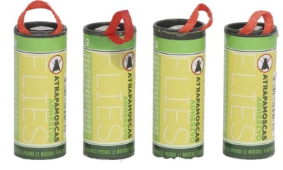 Pack 4 rolos de fita apanha moscas