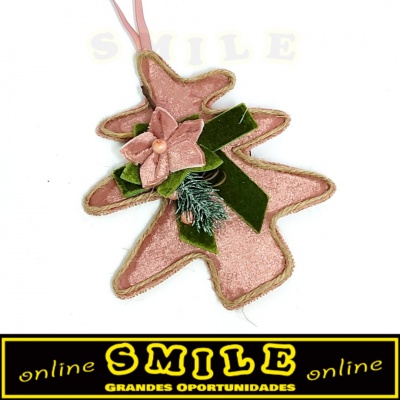 Árvore em tecido rosa velho (25cm)