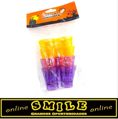 Pack de 8 copos de shot Halloween