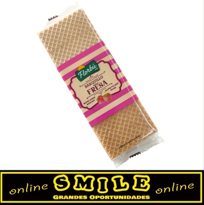 Waffers barquillo sabor Fresa Florbú