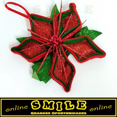 Flor de 5 pétalas vermelho