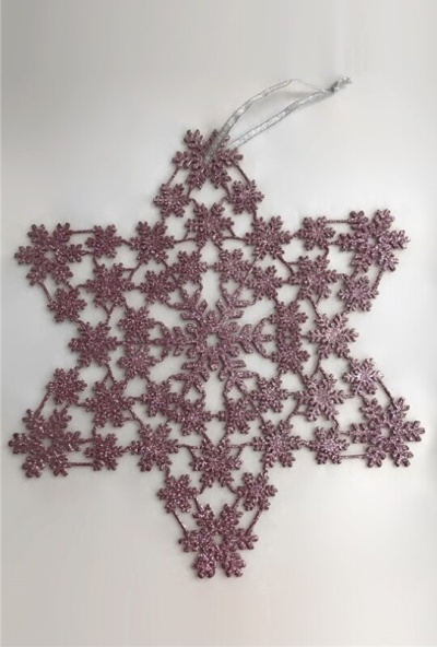 Estrela cor-de-rosa (32cm)