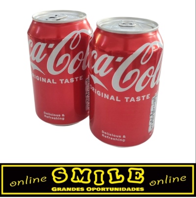 Coca Cola em lata 330ml - Pack 2un