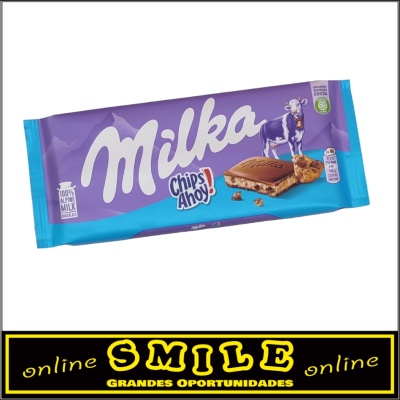 Tablete Chocolate Chips Ahoy 100g - Milka