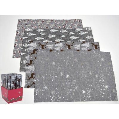 Individuais cinza, natalício