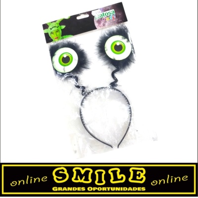 Bandolete plástica com  2 Olhos Gigantes Halloween