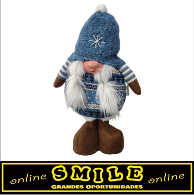 Boneco Gnomo Azul 50cm