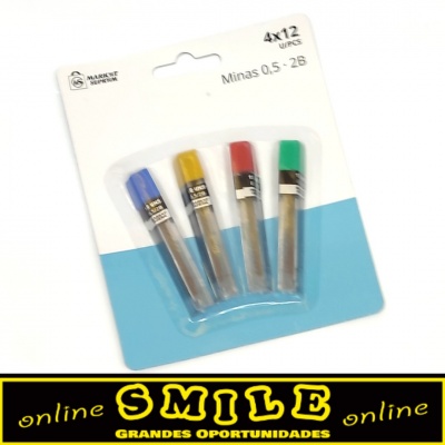 Minas/Recargas para Lápis 0,5 . 2B  4pcs Grappa