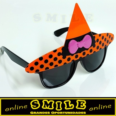 Óculos de Halloween Negros/Laranja