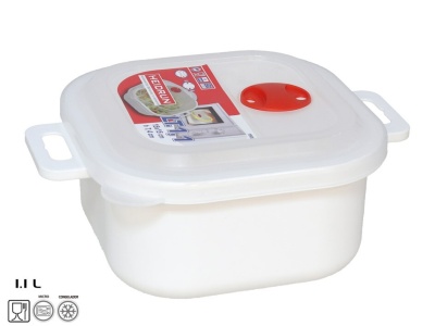 Caixa plástica quadrada 1.1lt