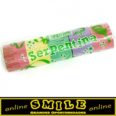 Serpentinas 5 cores - Conj.2 pacotes