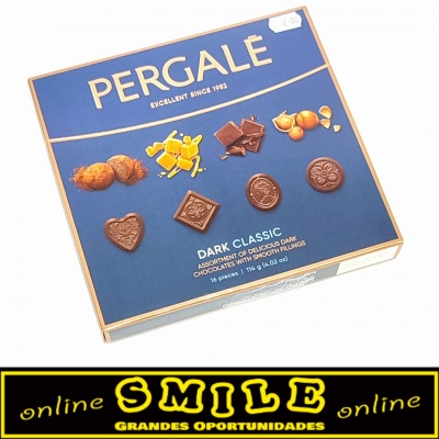Sortido de chocolates/bombons Dark Classic Pergalé