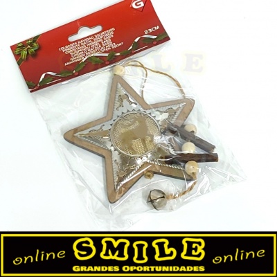 Estrela de Natal em Madeira e Metal