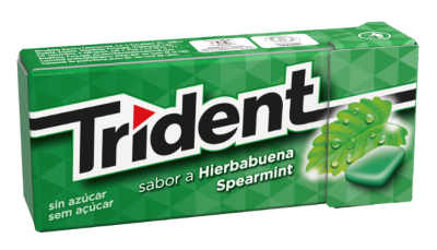 Pastilhas Trident sabor a mentol 14gr