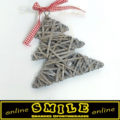 Árvore de Natal em Madeira  Cinza 17cm