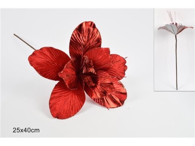 Flor vermelha de Natal (40cm)