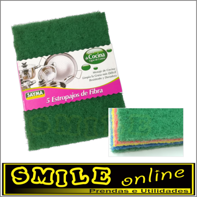 Esfregões de Fibra x5