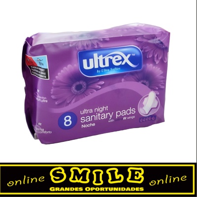 Pensos Higiénicos Ultra Night 8un - Ultrex