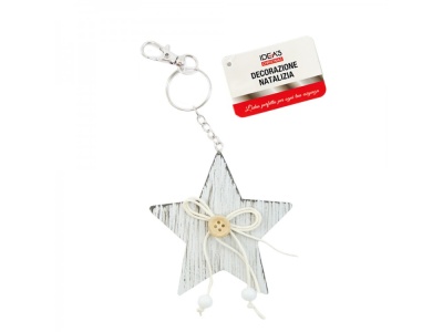 Porta chaves forma de estrela (8cm)